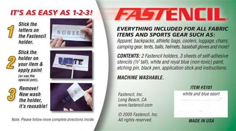 Fastencil: easy as 1-2-3!