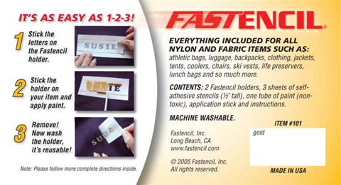 Fastencil: easy as 1-2-3!