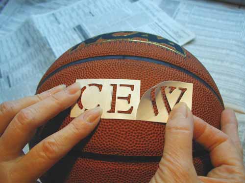 Ball Tattoo:permanent stencils